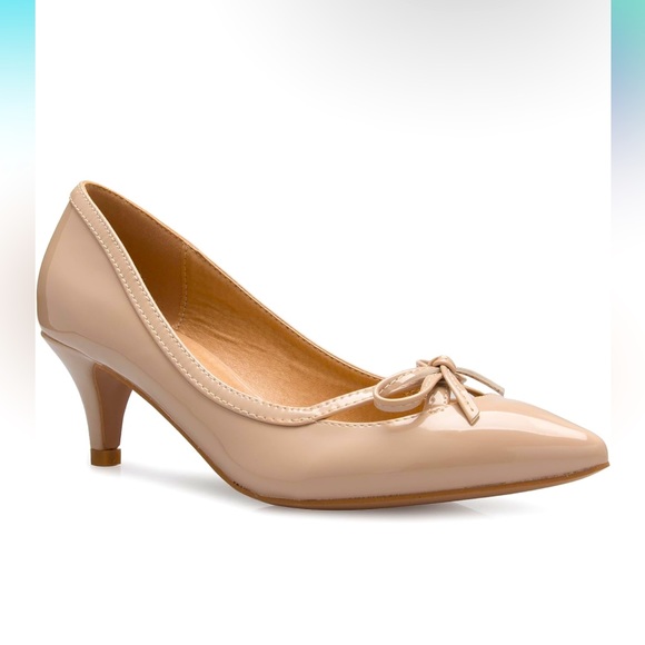 Olivia K Shoes - 🎀Nude Bow Heels🎀